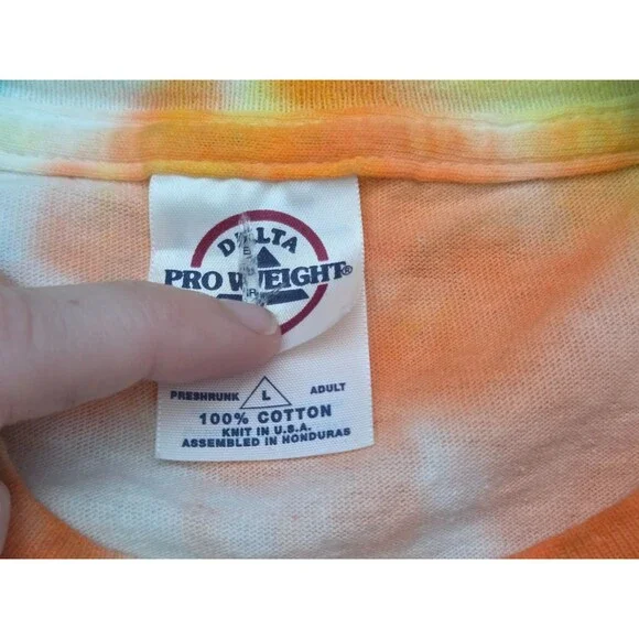 Vintage Jimmy Buffett Shirt Mens L Tie Dye Coralreefer Band Tiki Time Tour 2003 - Picture 3 of 6